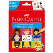 Canetinha Colorida - Caras e Cores - 12 Cores - Faber-Castell