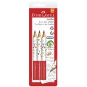 Lápis Grafite - EcoLápis Jumbo - 3 Unidades - Faber-Castell