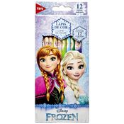 Lápis de Cor Sextavado - Disney - Frozen - 12 Cores - Tris