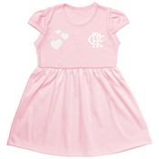 Vestido Flamengo Infantil Rosa Torcida Baby