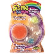 Geleca Slime Kit Mix - Arco-Íris de Alegria - Dtc