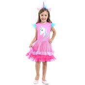 Fantasia Infantil - Unicórnio - Vestido Luxo - Sulamericana