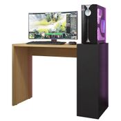 Mesa Para Computador Notebook PC Gamer Magic B01 Freijó Com Preto - Lyam Decor