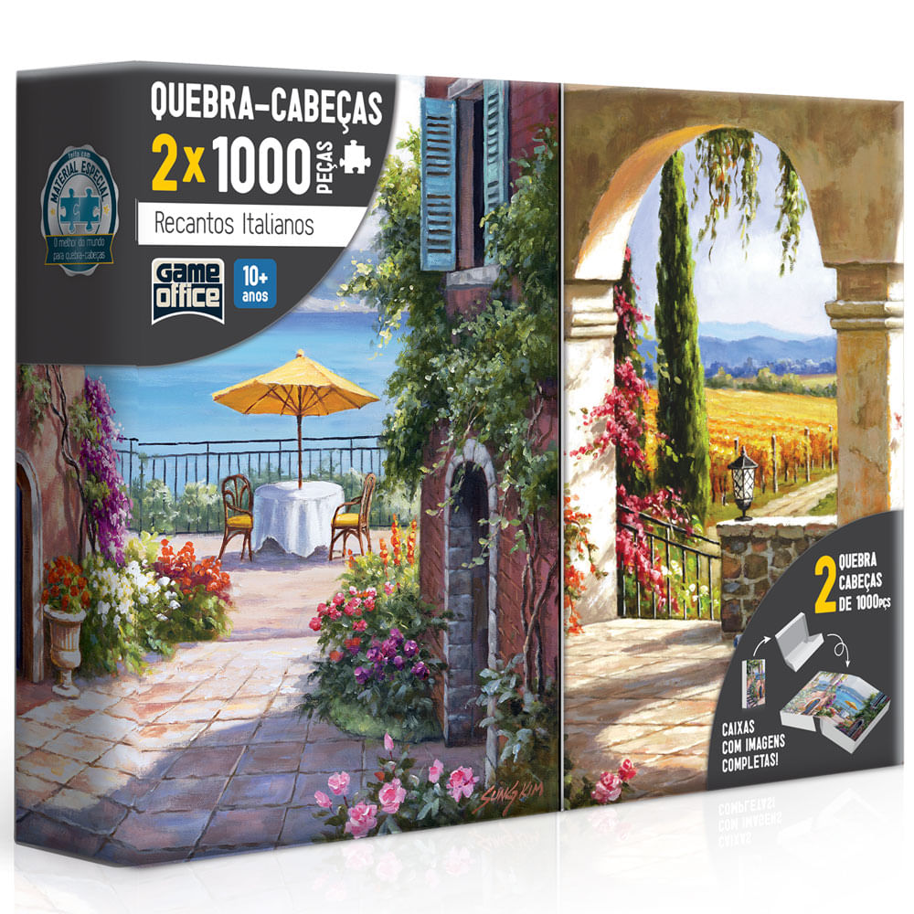 Quebra-Cabeça - 500 Peças - Game Office - Cachorros Mosaico - Toyster