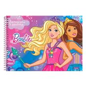 Caderno de Cartografia - 28x20 Cm - Capa Dura e Espiral - Barbie Dreamtopia - 96 Folhas - Foroni