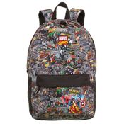 Mochila Infantil - 40Cm - Disney - Marvel - Quadrinhos - Preto - DMW