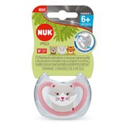 Chupeta - Silicone - Space - Rosa - Meninas - Tam 2 - NUK