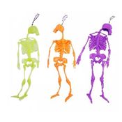 Decoração Halloween Esqueleto Humano 3D Neon de Silicone Para Pendurar