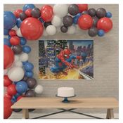 Painel Festa Infantil em TNT do Homem Aranha Para Aniversário