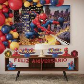 Festa Homem Aranha Kit Aniversário Fácil em EVA com 39 Peças