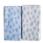 Kit Cueiro 50 x 80cm - Nuvens Azul (kit com 3 unidades)