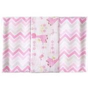 Kit Cueiro 50 x 80cm - Chevron Rosa (kit com 3 unidades)