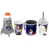 Kit 2 Copos Caneca e Garrafinha do Buzz Lightyear Disney