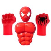 Brinquedo Fantasia c/ Luvas Gigantes Escudo e Máscara Infantil do Herói Aranha
