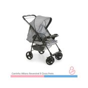 Carrinho de bebe Milano Rev. II Cinza - Galzerano 1016