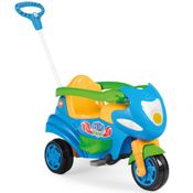 Carrinho De Passeio Max Calesita Azul Com Pedal Calesita