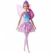 Boneca Barbie Dreamtopia Fadas Mattel Rosa/Azul GJK00