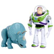 Conjunto de Figuras - 30 Cm - Disney - Pixar - Toy Story 4 - Buzz Lightyear e Trixie - Mattel