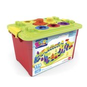 Blocos de Montar - Dismat - Blocolândia - Super Caixa Divertida - 114 Peças