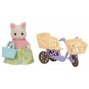 Sylvanian Families - Passeio de Bicicleta - Mamãe Gato Primavera - Epoch