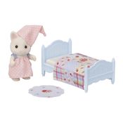 Sylvanian Families - Conjunto Cama - Menina Gato Primavera - Epoch