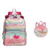Kit Mochila e Lancheira Unicórnio Sestini Colorido