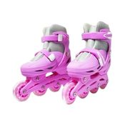 Patins 4 Rodas Roller Inline Tamanho G BW018RG - Rosa