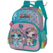 Mochila Escolar Poopsie Grande 3 Bolsos Verde Luxcel