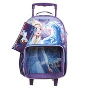 Kit Mochila Lancheira e Estojo Frozen Dermiwill Roxo