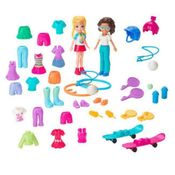 Boneca Polly Pocket Kit Grande Moda Esportiva Polly e Shani