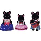 Família Dos Gatos Meia Noite Sylvanian Families Epoch Magia