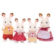 Família dos Coelhos Chocolate Sylvanian Families Epoch Magia