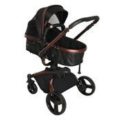 Carrinho de Bebê Vulkan Preto Dzieco Galzerano