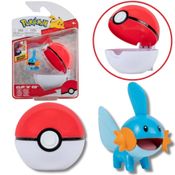 Boneco Pokémon e Pokebola Figura Mudkip Clip N Go WCT Sunny