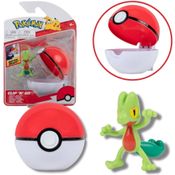 Boneco Pokémon e Pokebola Figura Treecko Clip N Go WCT Sunny