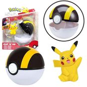 Boneco Pikachu - Pokémon e Pokebola Clip N Go - WCT Sunny