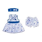 Vestido Bebê Cruzeiro com Shorts e Tiara Oficial