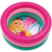 Piscina Inflável Infantil - Barbie 68 litros Fun Divirta-se