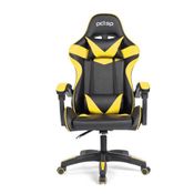 Cadeira Gamer Pctop Strike SE1005 c/ ajuste Classe 3, Encosto Reclinável - Amarelo