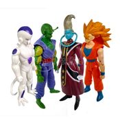 Boneco Action Figure Miniatura Goku SSJ Freeza Piccolo Anjo Whis Colecionável DragonBall Super 15cm