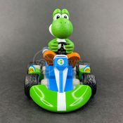 Boneco Carrinho Figura Colecionável Brinquedo Miniatura Super Mario Kart Race Bros Fricçao
