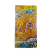 Boneco Brinquedo Articulado 14cm Action Figure Removivel Goku SSJ3 Herois Dragon Ball Z