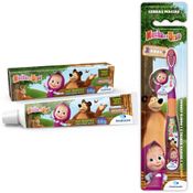 GEL DENTAL + ESCOVA DE DENTE - MASHA E O URSO - NEUTROCARE