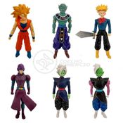 Kit 6 Bonecos Dragon Ball Super Goku Ssj3, Zamasu - Fusão, Trunks, Hit, Deus Da Destruição Gin 2