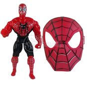 Boneco 25Cm Action Figure Homem Aranha + Mascara Vingad Nº0