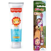 GEL DENTAL FISHER PRICE SF + ESCOVA DE DENTE MASHA E O URSO