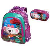 Kit Mochila De Costas Lilica Mundo Ripilica + Estojo Duplo