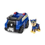 Mini Figura e Veiculo 11Cm Patrulha Canina Chase Cruiser