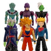 Kit 6 Bonecos Dragon Ball Super Goku Ssj3, Zamasu - Fusão, Trunks, Hit, Deus Da Destruição Gin 9