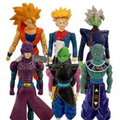 Kit 6 Bonecos Dragon Ball Super Goku Ssj3, Zamasu - Fusão, Trunks, Hit, Deus Da Destruição Gin 5